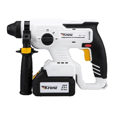 Перфоратор аккумуляторный SDS-plus 2.2Дж 1х4А.ч в кейсе Kranz KR-PT-120