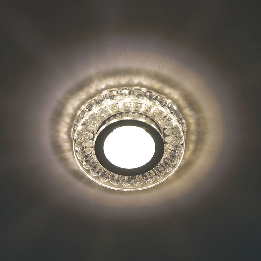 Светильник встраиваемый с белой LED подсветкой Feron C1015MO потолочный MR16 G5.3 прозрачный 28573 2