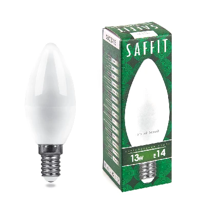 Лампа светодиодная SAFFIT SBC3713 Свеча E14 13W 230V 2700K 55163