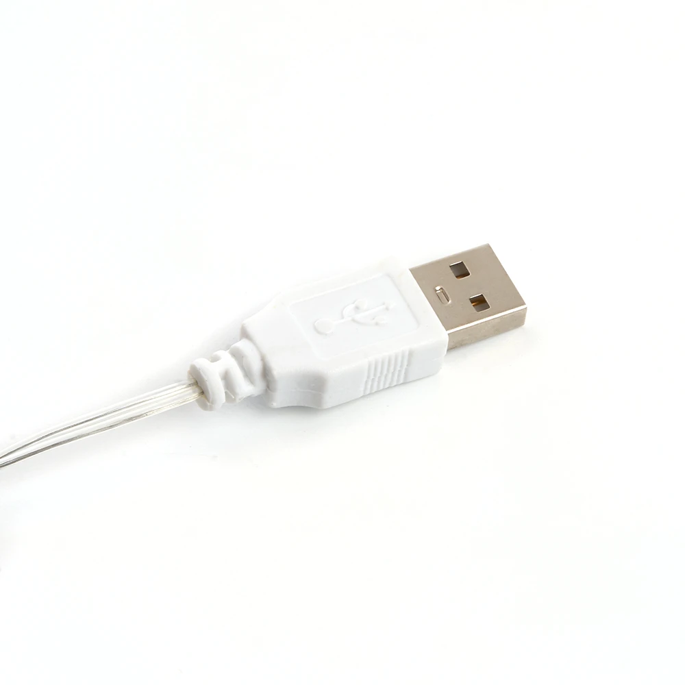 Гирлянда линейная Feron CL576 Роса, статичная, 10м USB 5000K , прозрачный шнур 48187 2