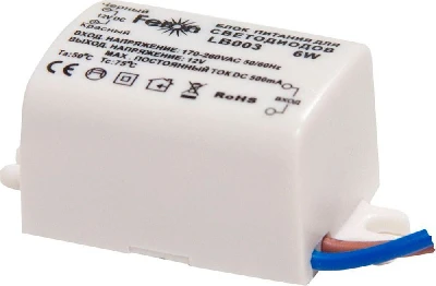 Трансформатор электронный для светодиодной ленты 6W 12V (драйвер), LB003 FERON 21480