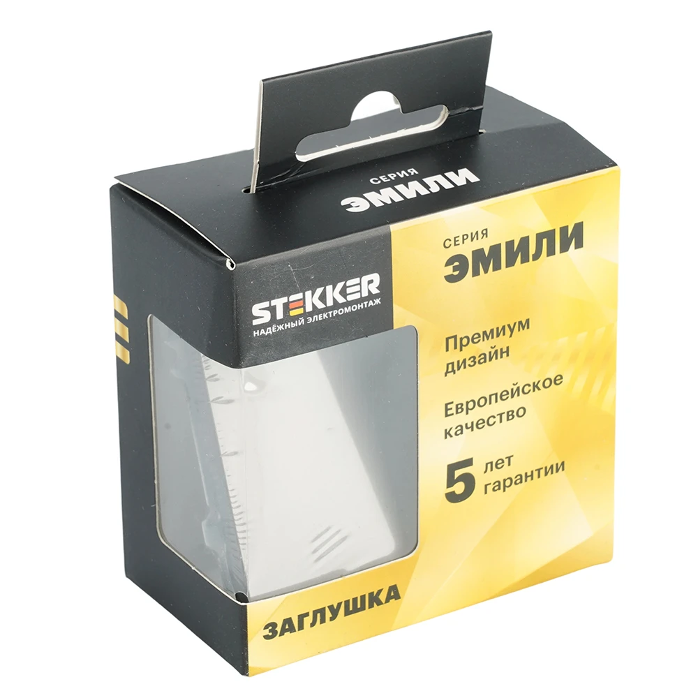 Заглушка (механизм), STEKKER, серия Эмили, RST00-5116-09, антрацит, soft touch 49935 5