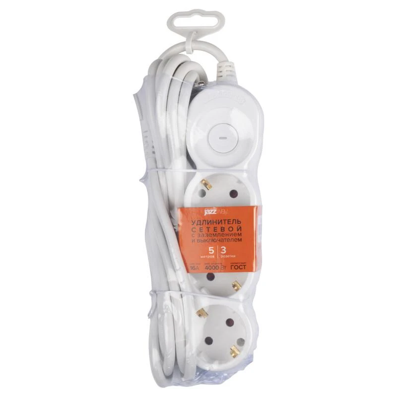 Удлинитель EX-03GS-500 (3х5) заземл. выкл. JazzWay 5065185 10