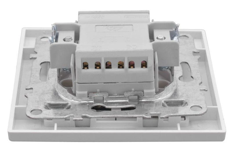 Выключатель 2-кл. СП Минск 10А IP20 с индикатором бел. Basic EKF ERV10-123-10 2