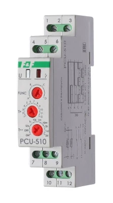 Реле времени PCU-510 2х8А 230В 2перекл. IP20 многофункц. монтаж на DIN-рейке F&F EA02.001.009