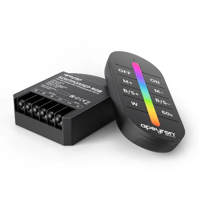 Контроллер RGB 12/24В 288/576Вт 3 канала 24А IP20 ПДУ RF сенсорный Apeyron 04-103