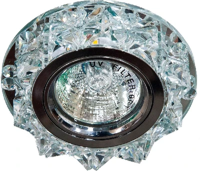 Светильник встраиваемый с белой LED подсветкой Feron CD2917 потолочный MR16 G5.3 прозрачный 28466