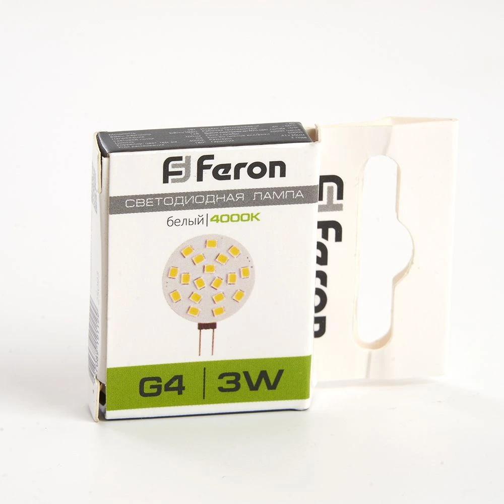 Лампа светодиодная Feron LB-16 G4 3W 12V 4000K 25093 1