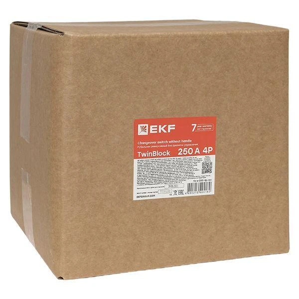 Рубильник 4п 250А реверсивный без рукоятки управления TwinBlock EKF tb-s-250-4p-rev 7