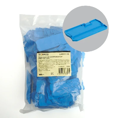 LD561-1-40 Торцевая заглушка для ЗНИ LD553 4 мм² (JXB ST 4), синий 49204