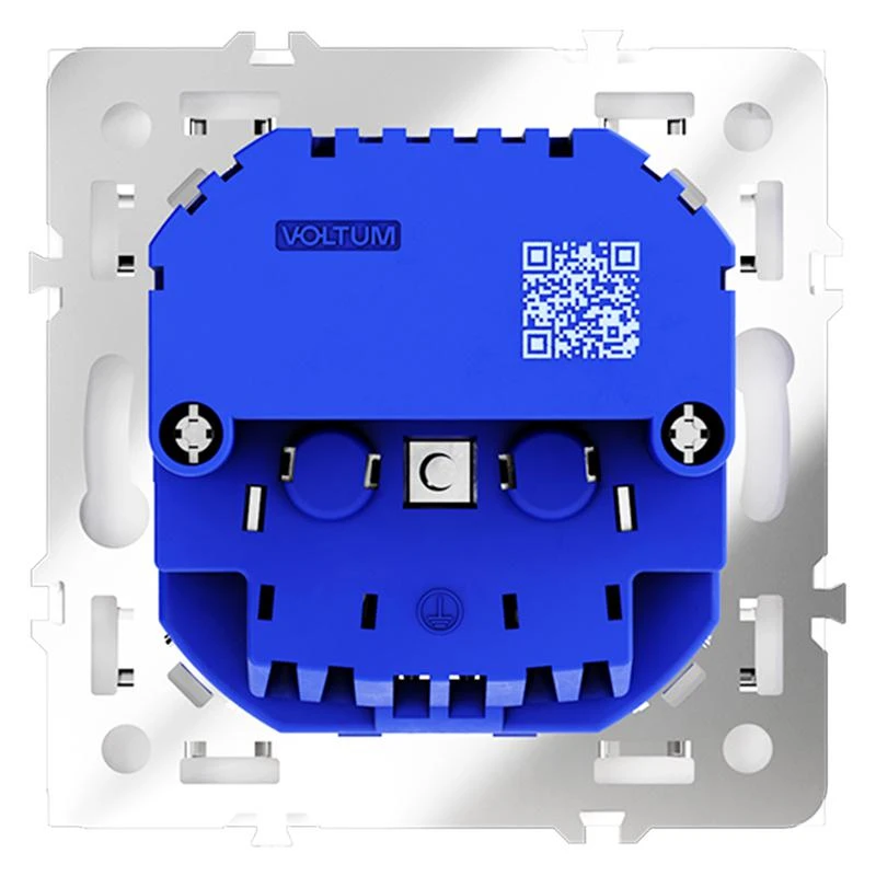 Розетка 1-м СП S70 16А с USB A+С с заземл. защ. шторки механизм бел. матов. Voltum VLS040502 4