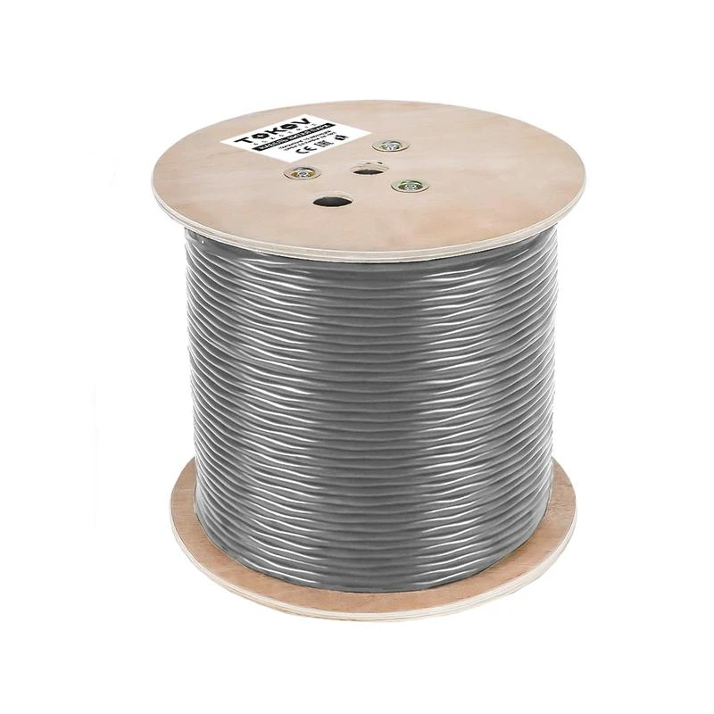 Кабель витая пара SF/UTP 4х2х24AWG(0.52мм) кат.5E нг(А)-HF (LSZH) indoor Fluke tested 305м (м) PRO TOKOV ELECTRIC TKP-C06-SF-42-5E-305-LSZH 1