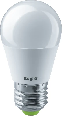 Лампа светодиодная 61 338 NLL-G45-8.5-230-6.5K-E27 8.5Вт шар матовая 6500К холод. бел. E27 730лм 176-264В Navigator 61338