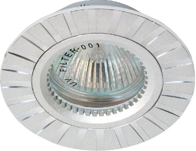 Светильник встраиваемый Feron GS-M364 потолочный MR16 G5.3 серебристый 17930