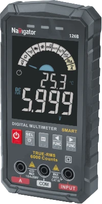 Мультиметр 95 770 NMT-Mm-126B True RMS Smart цветной дисплей Navigator 95770