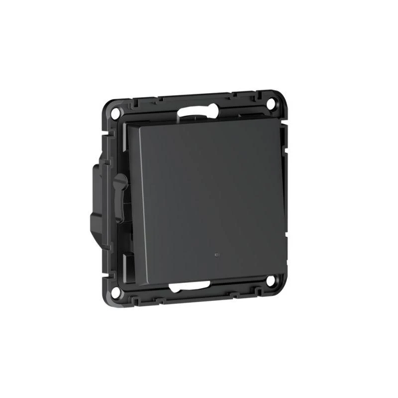 Выключатель 1-кл. AtlasDesign Smart 10А (сх. 1) L+N с подсветкой Zigbee механизм карбон SE ATN001013Z 9