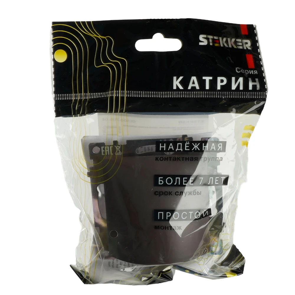 Кабельный вывод (механизм), STEKKER, серия Катрин, шоколад, GLS00-7116-04 49468 8