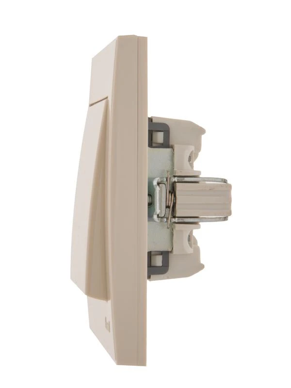 Переключатель проходной 1-кл. СП Rain IP20 крем. LEZARD 703-0303-105 2