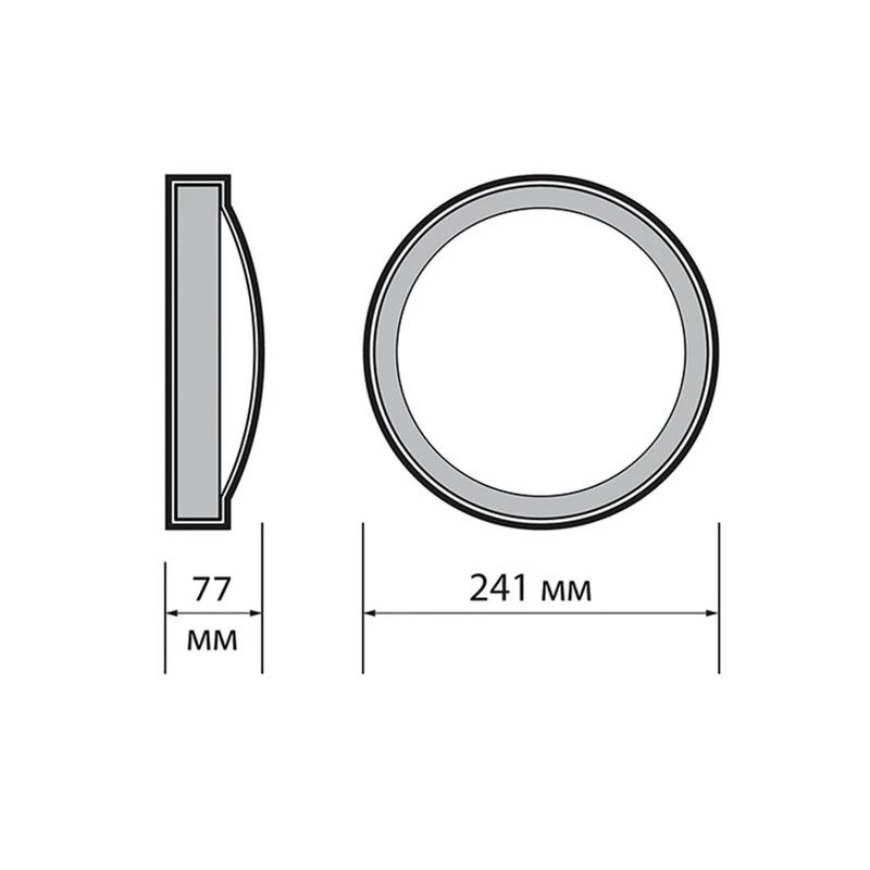 Светильник светодиодный PBH-PC6 18Вт 4000К IP65 WHITE ДБП ЖКХ JazzWay 5067110 5