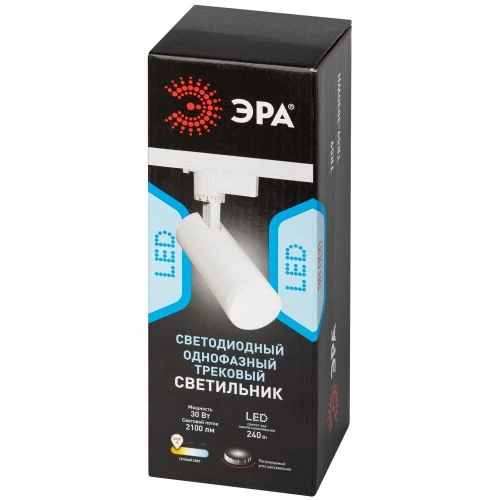 Светильник светодиодный трековый 1ф TR59 - 3030 WH 30Вт 3000К бел. Эра Б0054445 1