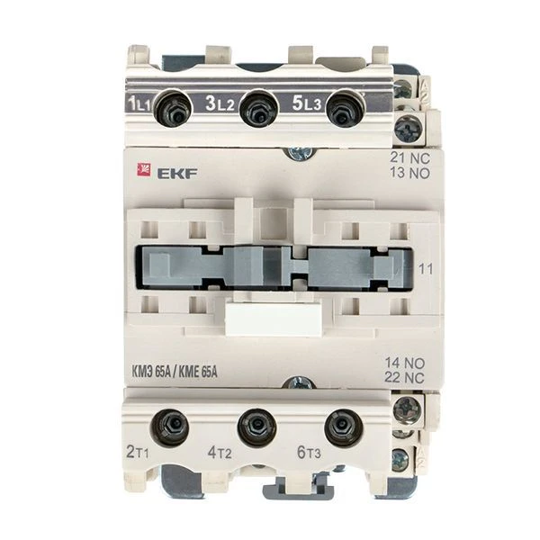 Контактор КМЭ-3 65А кат. 230В AC 1НО+1НЗ EKF ctr-s-65-220 2