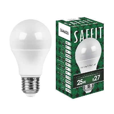 Лампа светодиодная SAFFIT SBA6525 Шар E27 25W 230V 2700K 55087