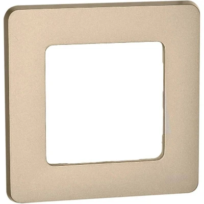 Рамка 1-м СП Inspiria IP20 шампань IEK 673938