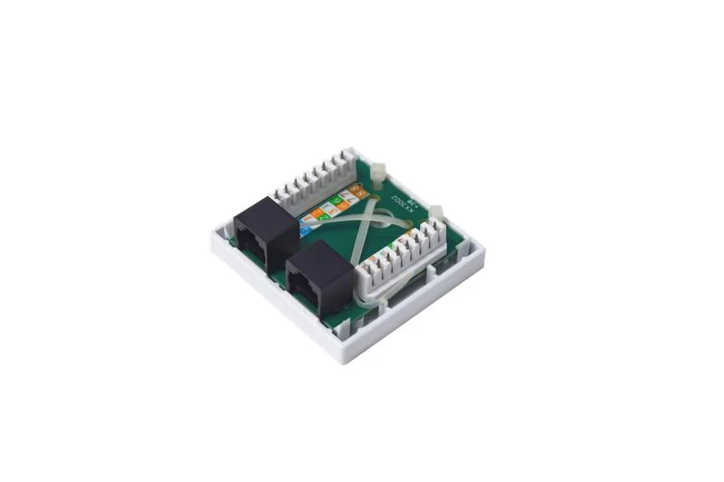 Розетка компьютерная 8P8C (RJ-45) кат.5E UTP 2 порта TOKOV ELECTRIC TKE-SMB-8P8C-2P-UTP 3