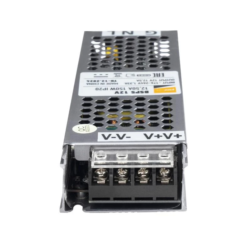 Блок питания для светодиод. ленты BSPS 150Вт 12.5А 12В IP20 метал. JazzWay 5024397 4