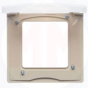 Рамка 1-м СП Etika IP44 с защ. крышкой сл. кость IEK 672560