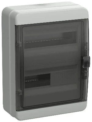 Корпус КМПн-24 TEKFOR IP65 черн. прозр. дверь пластик. IEK TF5-KP72-N-24-65-K03-K02