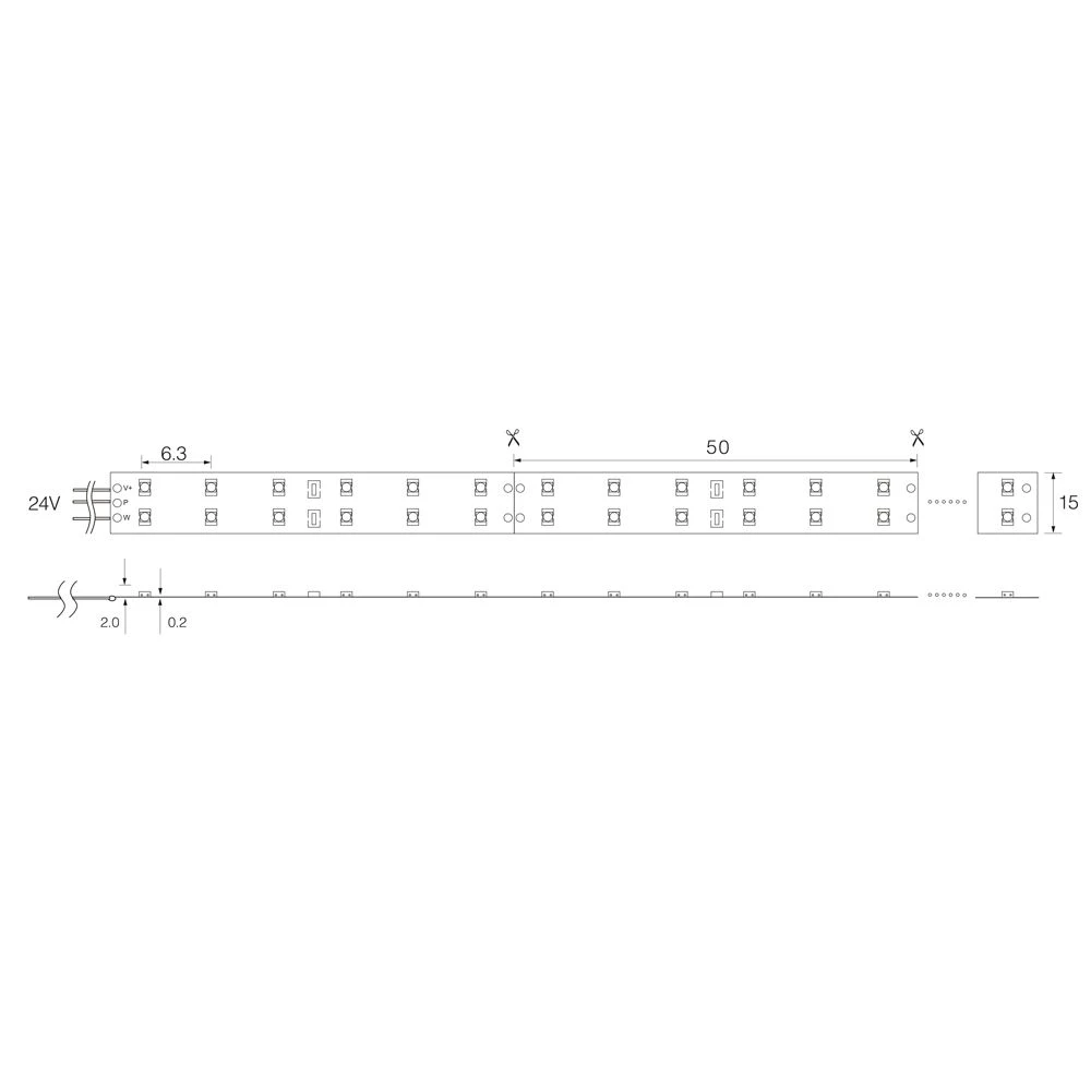 Cветодиодная LED лента Feron LS615, 240SMD(2835)/м 19.2Вт/м 5м IP65 12V 3000К 27734 5
