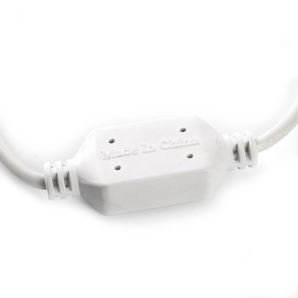 Сетевой шнур для гирлянд 3м, 2*0,5мм2, IP44, белый, DM403 48189 1