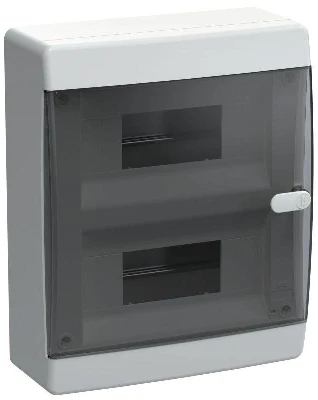 Корпус ЩРН-П-18 UNION Compact IP41 черн. прозр. дверь пластик. IEK UIC-KP12-N-18-41-K01