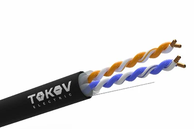 Кабель витая пара U/UTP 2х2х24AWG кат.5E PE outdoor 305м (м) TOKOV ELECTRIC TKE-C05-U22-5E-305-OD