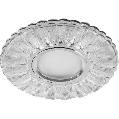Светильник встраиваемый с белой LED подсветкой Feron CD931 потолочный MR16 G5.3 прозрачный 29464