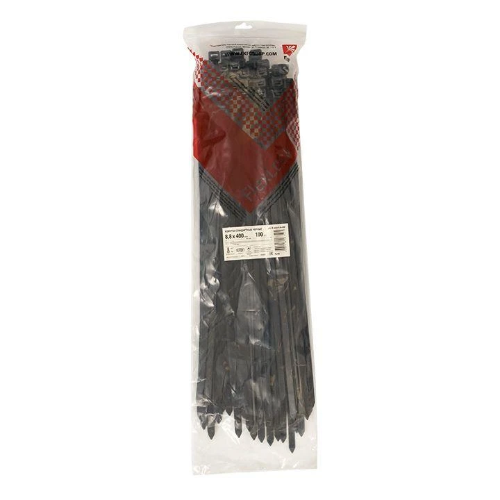 Хомут P6.6 4.8х400 FlexLock стандартный черн. (уп.100шт) PROxima EKF plc-fl-ctsb-4.8x400 3