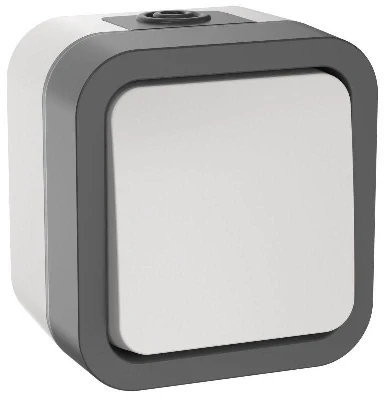 Выключатель кнопочный 1-кл. ОП TORS TS210 10А IP55 бел. IEK TS-V14-0-10-55-K41
