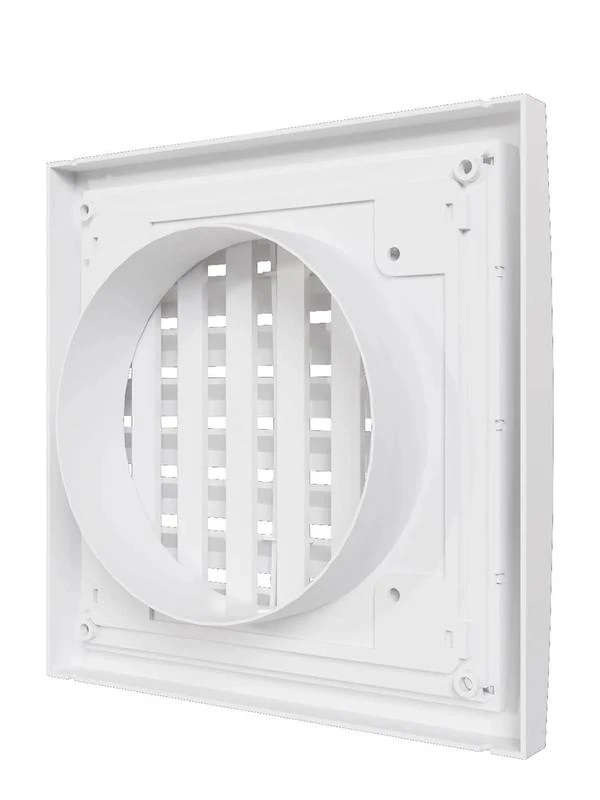 Решетка вентиляционная регулируемая 150х150 с фланцем D100 ERA 1515RRP10F 3