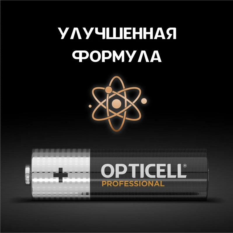 Элемент питания алкалиновый AA/LR6 (блист. 4шт) Professional Opticell 5052001/6052001 5