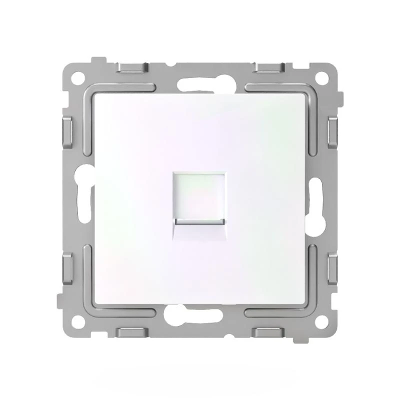 Розетка компьютерная 1-м СП Pixel RJ45 кат.5E механизм перламутр. TOKOV ELECTRIC TKE-PX-RC1-C04 1