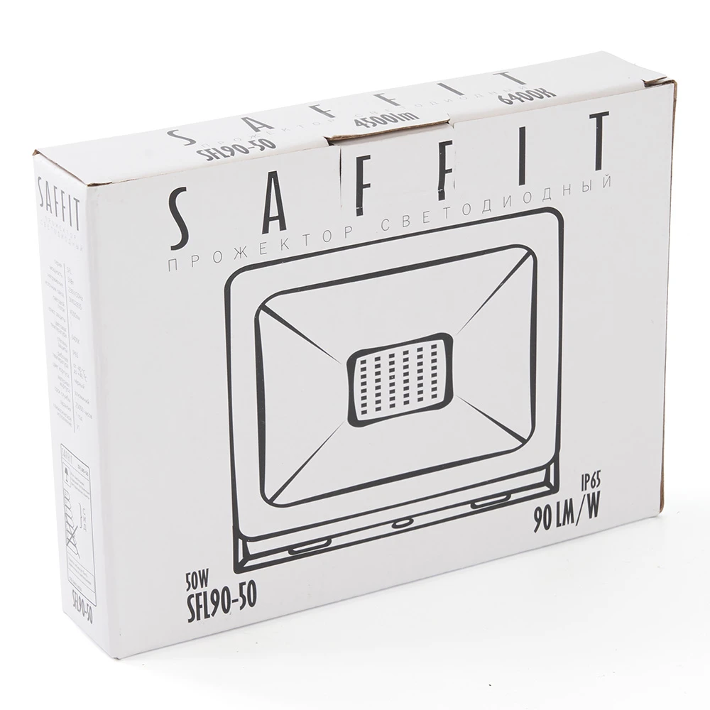 Светодиодный прожектор SAFFIT SFL90-50 IP65 50W 6400K белый 55073 6