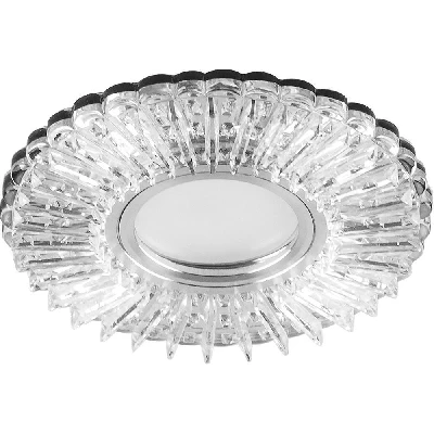 Светильник встраиваемый с белой LED подсветкой Feron CD900 потолочный MR16 G5.3 белый 28843