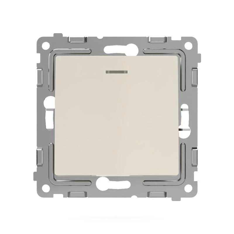 Выключатель 1-кл. СП Pixel 10А IP20 с индикатором механизм беж. TOKOV ELECTRIC TKE-PX-V1I-C02 1