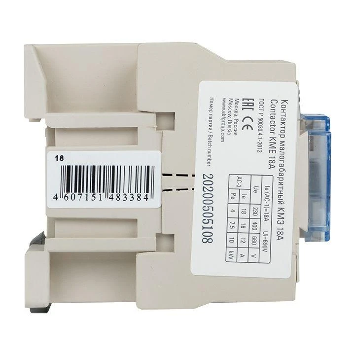 Контактор КМЭ 18А кат. 220В AC 1НО EKF ctr-s-18-220 7