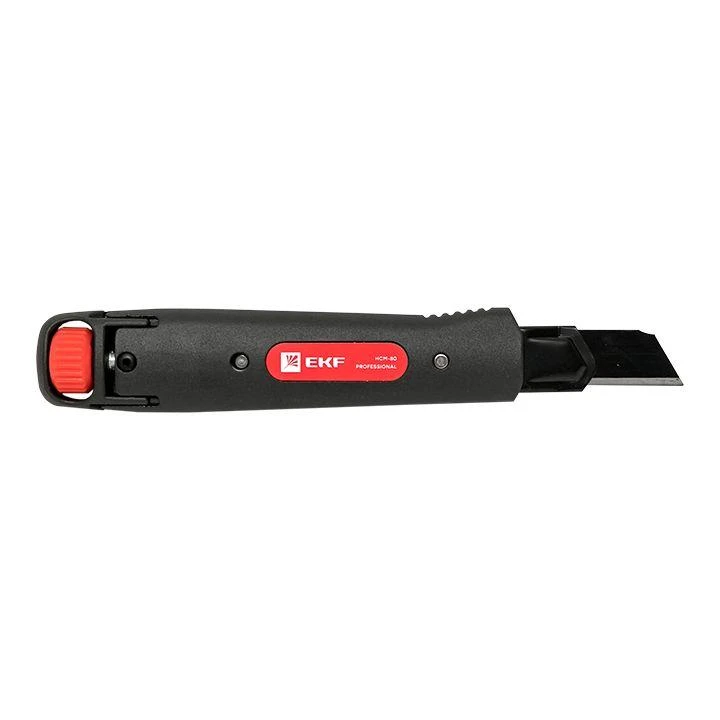 Нож строительно-монтажный 18мм НСМ-80 (SK4) Heavy Duty (до 60кг) Professional EKF ncm-80-pro 6