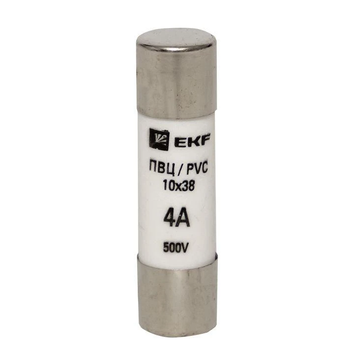 Вставка плавкая цилиндрическая ПВЦ 10х38 4А EKF pvc-10x38-4 1