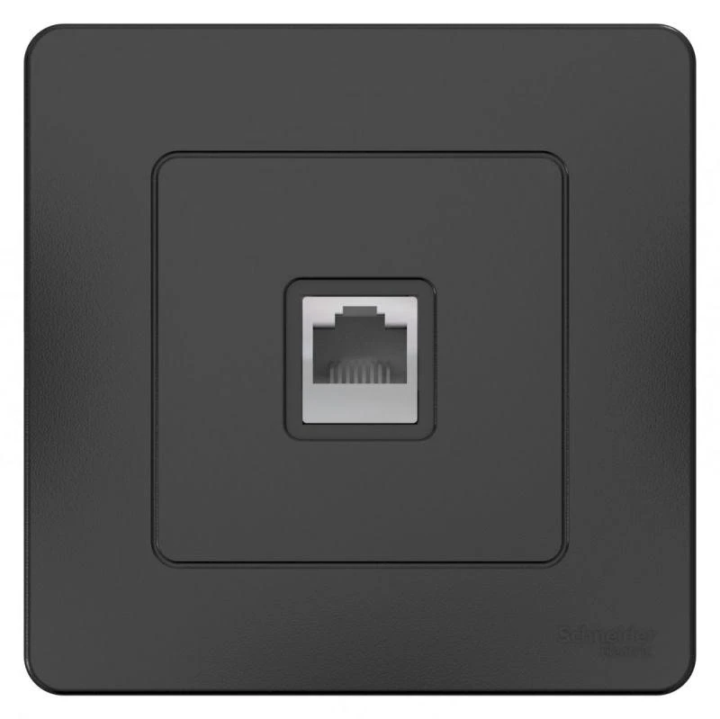 Розетка компьютерная 1-м СП Blanca RJ45 кат.5E антрацит SE BLNIS045006 2