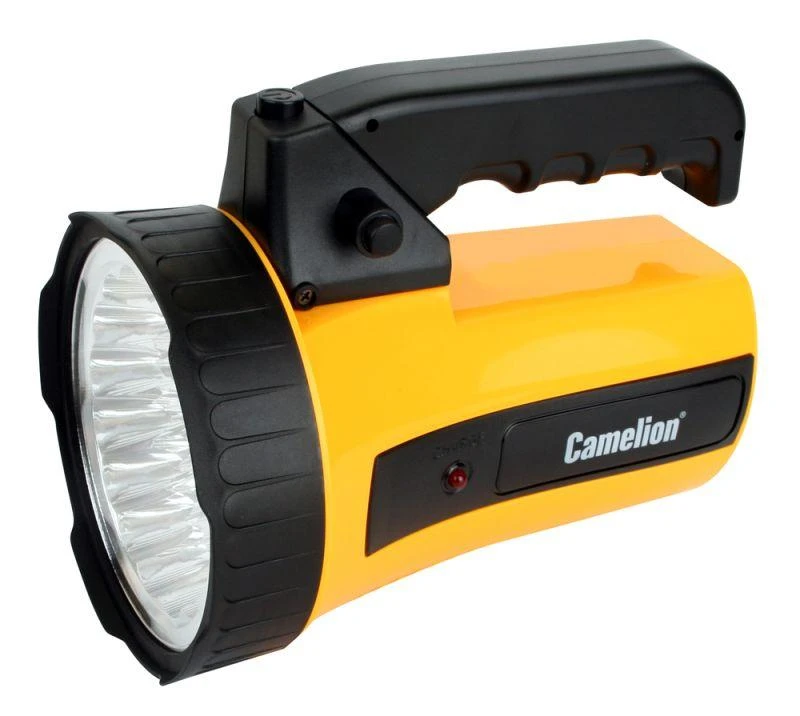 Фонарь аккумуляторный 35LED 29315 аккум. 6В 4А.ч 220В пластик. желт. (кор.) Camelion 10469 4