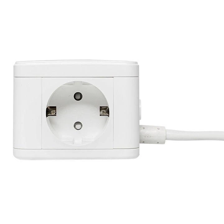 Удлинитель "Куб" 2х1.3м 3USB 2.4А+зарядное устройство 1кв.мм EKF UBA-CUB-3-WC 3